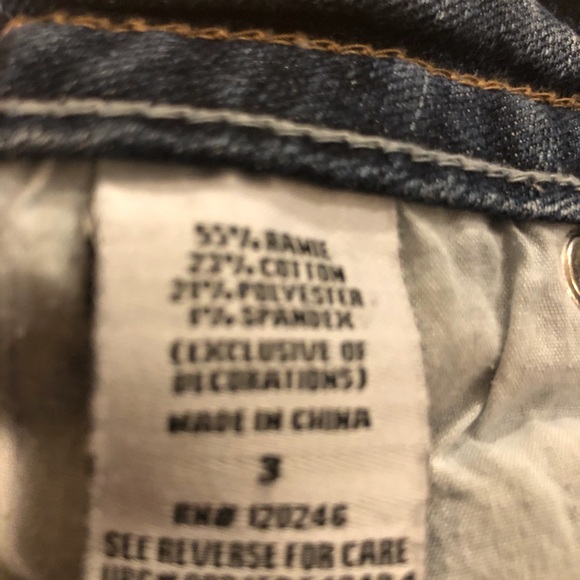 Wallflower Boot Cut Jeans. Junior size 3. - Picture 5 of 5